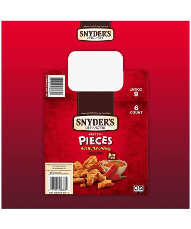 Snyder's of Hanover Pretzel Pieces Hot Buffalo Wing 3.25 oz (Pack of 6) - Buy Online on SooperMarket.com