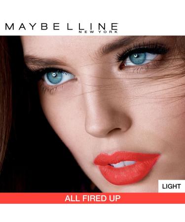 Maybelline Color Sensational Creamy Matte Lipstick - All Fired Up 0.15 oz - Buy Online on SooperMarket.com