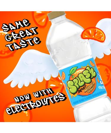Buy Splash Blast Mandarin Orange Flavored Water - 24 Pack | Refreshing 16.9 Fl Oz Bottles - International Shipping Available - Buy Online on SooperMarket.com