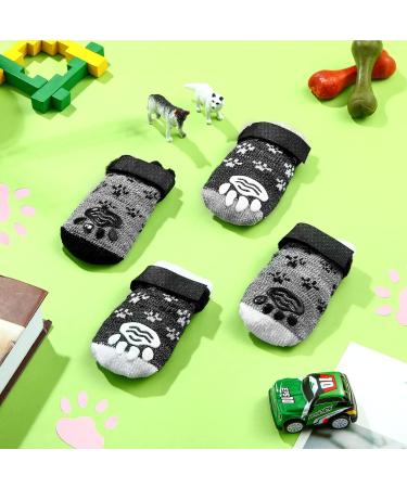 X-Small Dog Indoor Socks - 16 Pieces Anti-Slip Dog Socks with Grips for Hardwood Floors - Buy Online on SooperMarket.com