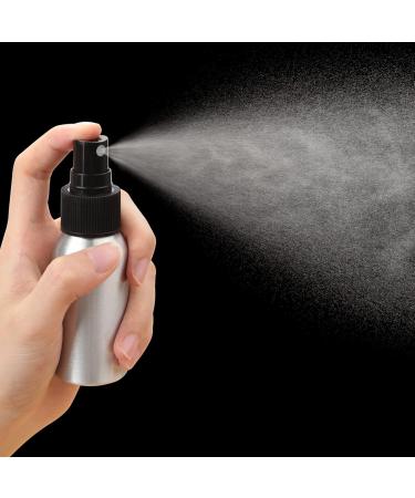 50ml Mini Spray Bottles - Set of 4 Aluminum Atomizers for Water Perfume Cosmetics & Essential Oils | Travel-Friendly Refillable Design - Buy Online on SooperMarket.com