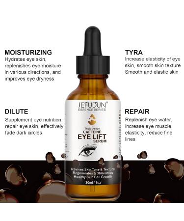 2PC Caffeine Eye Serum + EGCG - Target Dark Circles Puffiness & Fine Lines | Reduces Under Eye Bags & Wrinkles | Shop Now - Buy Online on SooperMarket.com