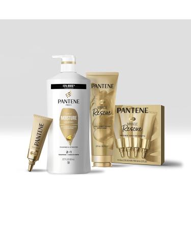 Pantene 2-in-1 Shampoo & Conditioner Twin Pack with Hair Treatment Set - Daily Moisture Renewal for Dry and Color-Treated Hair (Set of 3) - NEW Version - Buy Online on SooperMarket.com