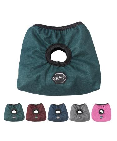 NETPROSHOP Stirrup protector with hole for straps and fleece lining to protect the saddle colour: dark green