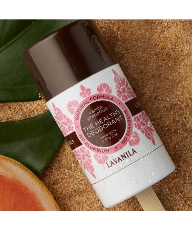 Lavanila Natural Aluminum Free Deodorant 2-Pack Vanilla Grapefruit - The Healthy Deodorant for Men and Women Solid Stick (2 Ounce Each) Vegan Vanilla Grapefruit 2 Ounce (Pack of 2) - Buy Online on SooperMarket.com