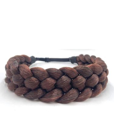 STHEJFB Braided Headband - Wide Chunky Bohemian Style for Women - Dark Brown - Buy Online on SooperMarket.com