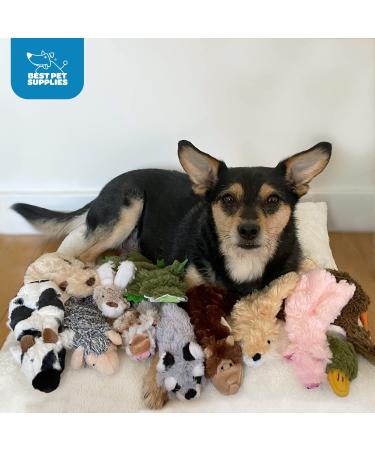 2-in-1 Stuffless Squeaky Dog Toy for Small, Medium, and Large Pets - Durable Fabric, No Stuffing, Indoor Play - Small Brown/Wild Duck - Buy Online on SooperMarket.com