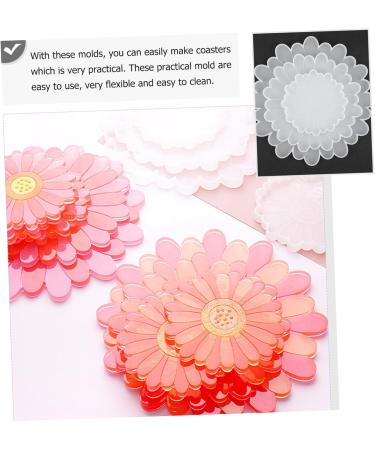 PLAFOPE Resin Molds 5pcs Coaster Silicone Mold Epoxy Silicone Molds Coaster Mold Craft Mold Diy Supplies Crystal Crafts - Buy Online on SooperMarket.com