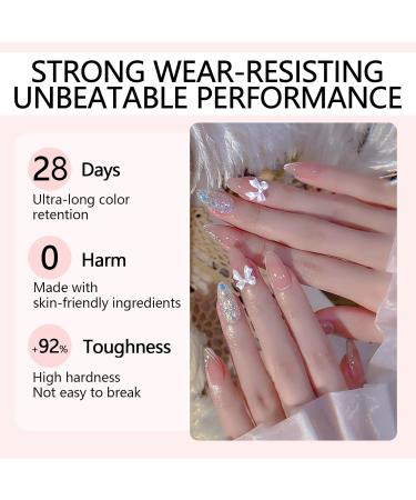 Lofuanna Poly Nail Gel Kit - Nude, Pink, Purple Glitter & Clear Glitter Poly Extension Gel - All In One Starter Kit - Buy Online on SooperMarket.com