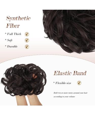 FESHFEN Messy Bun Hair Piece Synthetic Chignon Ponytail Hair Extension Medium Brown 38g - Updo Hairpiece for Women, Girls, Kids - Pack of 1 - Buy Online on SooperMarket.com