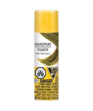Amscan Vibrant Yellow Hair Spray Color - 3 oz. (12 Count) - Instantly Transforms Your Look Ideal for Parties & Cosplay