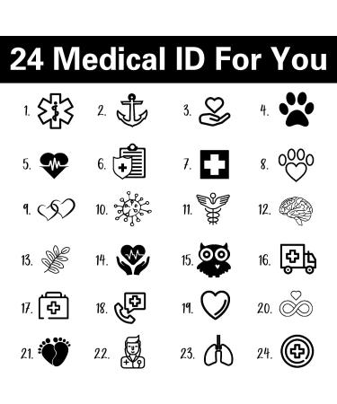 Skartam Personalized Medical Alert Bracelets | Custom Silicone ID Wristband for Men, Women & Kids | Engraved Picture Logo & Text | Sport Emergency Bracelet - Buy Online on SooperMarket.com