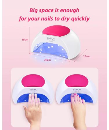 SUNUV Nail Dryer UV LED Lamp with Timer and Infrared Sensor for Perfect Home Manicures - Buy Online on SooperMarket.com