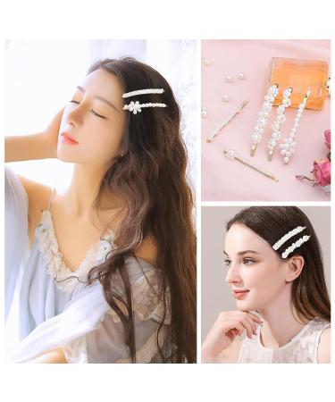 Elegant Handmade 18 Pcs Pearl Hair Clips for Women and Girls - Perfect Fashion Accessories for Party, Wedding, and Daily Wear - Buy Online on SooperMarket.com