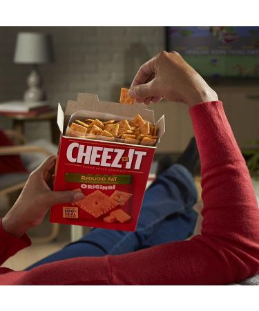 Cheez-It Reduced Fat Original Baked Snack Crackers - 4.5lb Case (12 Boxes) - Perfect for Office and Kids Snacks - Buy Online on SooperMarket.com