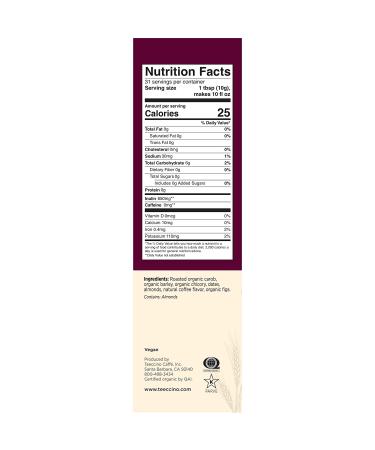 Teeccino Chicory Coffee Alternative - Java 11oz (Pack of 3) | Caffeine-Free, Acid-Free Herbal Coffee | Medium Roast Prebiotic Blend - Buy Online on SooperMarket.com