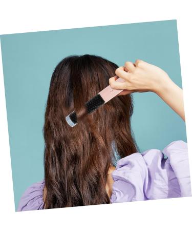 Angoily Cordless Hair Straightener Brush - Rechargeable & Travel-Friendly Heated Comb for Smooth Hair - Dual Purpose Nylon Brush in Purple - Buy Online on SooperMarket.com