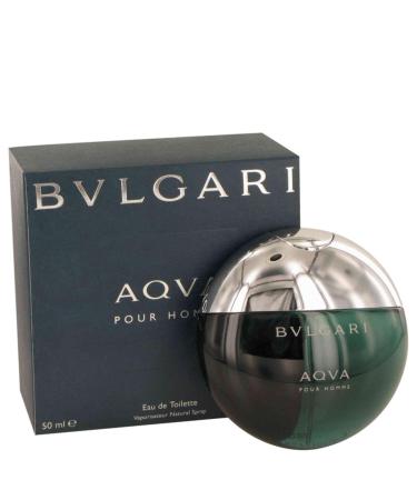 Aqua Pour Homme By Bvlgari Eau De Toilette Spray 1.7 Oz Men Fresh Orange 1.69 Fl Oz (Pack of 1)