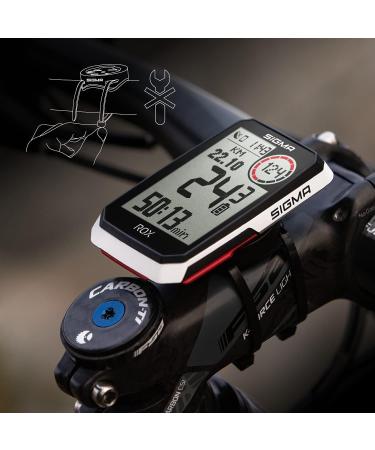 Sigma Sport Rox 4.0 White - Wireless Bicycle Computer with GPS & Navigation | Outdoor GPS with Height Measurement | Shop Now! - Buy Online on SooperMarket.com