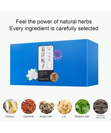 Chicory Gardenia Tea 180g Magnolia Root Tea Lily Mulberry Leaf Combination Health Preserving Tea for Home Office Hotel - Buy Online on SooperMarket.com