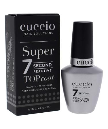 Cuccio Colour Super 7 Second Nail Top Coat - High Gloss Finish - Quick Drying Formula - Long-Lasting Durability - 0.43 Oz - Buy Online on SooperMarket.com