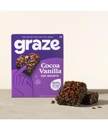 Graze Healthy Snacks - Cocoa Vanilla Vegan Snack Bars-4x30g - Buy Online on SooperMarket.com