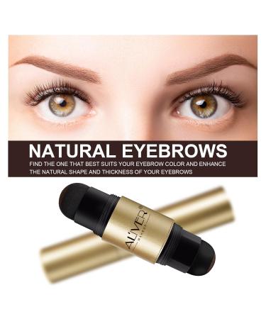 Shop Waterproof Eyebrow Stamp Kit | Long Lasting Dual Color Stencil Set - Medium & Dark Brown - Buy Online on SooperMarket.com