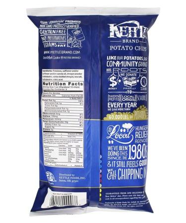 Kettle Foods Sea Salt & Vinegar Potato Chips 5 oz - Crunchy Snack Delight - Buy Online on SooperMarket.com