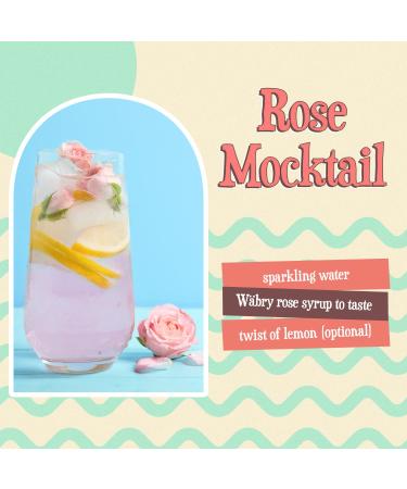 Organic Rose Syrup 16.4 oz (464g) - Perfect for Lattes, Tea, Shaved Ice - Vegan, Non-GMO, Gluten-Free - BPA-Free Bottle - Rose Flavor - 16.4oz Bottle - Buy Online on SooperMarket.com