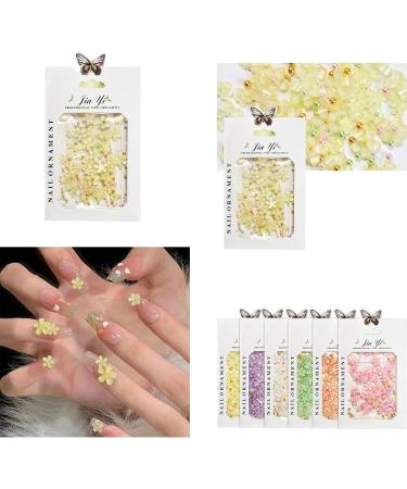 1Bag 3D Flower For Women Nails Art Decorations Easy Installation And Removal Add Charm To Your White - Buy Online on SooperMarket.com