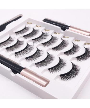 Magnetic Eyelashes natural look 2 Tubes of Black Magnetic Eyeliner and 7 Pairs 3D eyelashes magnetic Reusable False Eyelashes Magnetic Lashes Easy to Wear Waterproof-No Glue Needed 7 Pairs magnetic eyelashes - Buy Online on SooperMarket.com