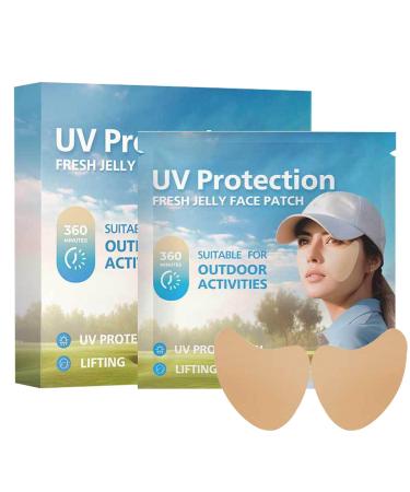 Toseky Sun Block Patches for Face | 5pair Facial Sunscreen Patch | Comfortable Facial Sunscreen Patch Portable Golf Patches for Sun Protection for Outdoor