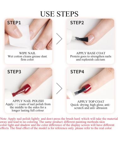 TBeautfave Nail Polish Set Nude Nail Varnish Sets Quick Dry & Long Lasting Red Purple Nail Polish Water Based Natural Nail Varnish Sets for Women DIY Nail Art - No Need Cure 02Nude - Buy Online on SooperMarket.com