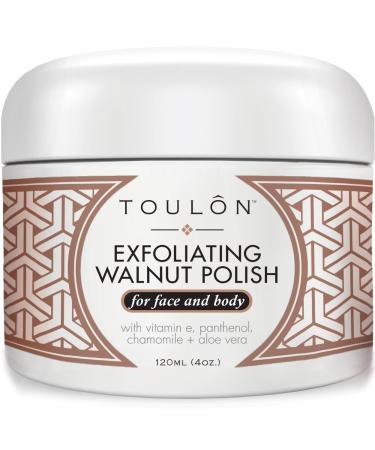 Exfoliating Face Scrub - Exfoliate Scrub - Natural Walnut Scrub Exfoliator for Face & Body. Best Body Scrub Exfoliator for Men and Women. Facial Exfoliant. Acne Blackhead Treatment