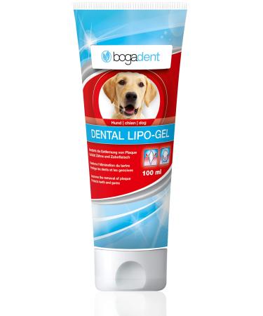 Bogadent Dental -Lipo Gel - Natural dog dental care for better oral hygiene - dog toothpaste against tartar & bad breath - toothed dog - 100 ml - ubo0707 100 ml (1 Pack)