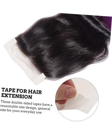 Didiseaon 5 Sheets Double-sided Tape 2 Side Adhesive Hair Tapes Adhesive Strips for Hair Extension Lace Wig Tape in Hair Extensions Human Hair Wig Tape Water Proof Double Sided Tape White 2X0.5X0.1CM White - Buy Online on SooperMarket.com