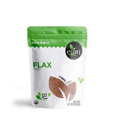 Elan Organic Flax Seeds 77.6 oz (8 Pack) - Premium Quality Superfood - Buy Online on SooperMarket.com