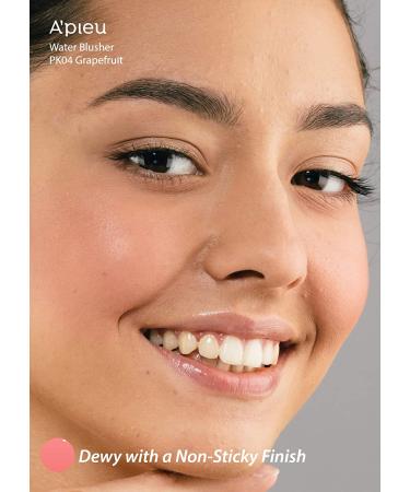 A'PIEU JUICY-PANG WATER BLUSHER (PK04) - Dewey Grapefruit Pearl | Moisturizing & Easy Blending K-Beauty Blusher - Buy Online on SooperMarket.com