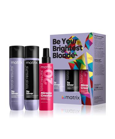 Matrix So Silver Gift Set - 1 ct. | Haircare Bundle for Brightening Blonde & Gray Hair - Buy Online on SooperMarket.com