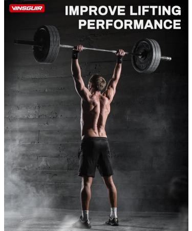 VINSGUIR Elastic Wrist Straps for Weightlifting | Breathable Wraps with Thumb Loop | Left/Right Tabs for Support | Wrist Brace for Men and Women (Pair, Black) - Buy Online on SooperMarket.com