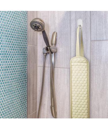 40 Inch Extra Long Back Scrubber - Soft & Coarse Exfoliating Loofah for Men & Women | Deep Clean Your Skin | Shower Essential with Adhesive Hook - Buy Online on SooperMarket.com