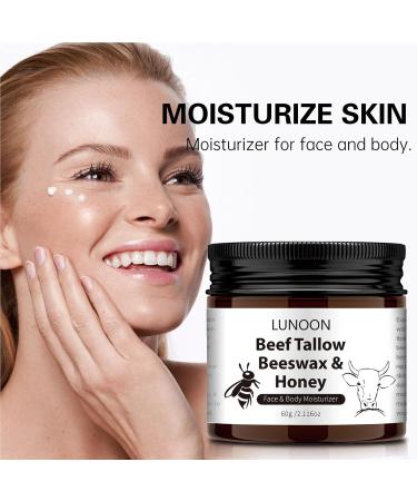 Face Repair & Body Moisturizer Cream - Beef Tallow Beeswax & Honey for Dry Skin Repair | Firming & Even Skin | 2.11 Oz - Buy Online on SooperMarket.com