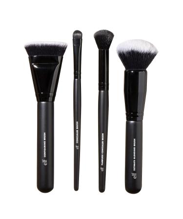e.l.f. Complexion Perfection Brush Kit - 4 Piece Set | Synthetic Brushes - Buy Online on SooperMarket.com