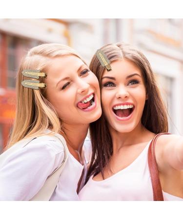 Rhinestone No Crease Hair Clips - 8 Pcs Bling Diamond Metal Pins for Styling Bangs/Waves - Non-Dent Alligator Barrettes for Women and Girls - Buy Online on SooperMarket.com