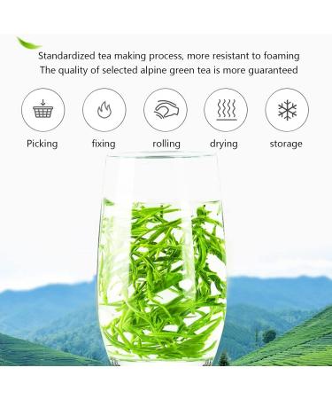 Spring Green Tea Chinese Maojian Tea Strong Fragrant Jasmine Green Tea for Spring Summer Green Tea Clear Flavor Slightly Curled Tea Leaves Natural Chinese Tea for Morning Afternoon Free Time lo - Buy Online on SooperMarket.com