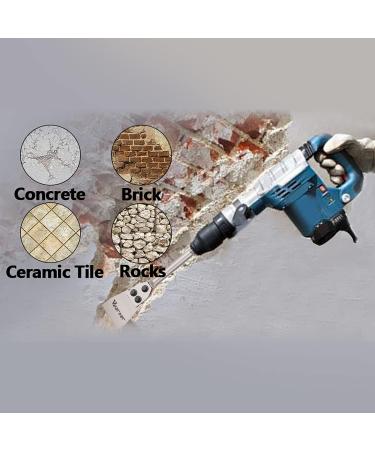 Vearter 4 x 12 SDS Plus Shank Electric Hammer Floor Scraper Chisel Drill Bit - Ideal for Tile, Brick, and Concrete Removal - Buy Online on SooperMarket.com