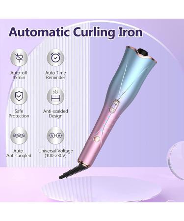 Rehomy Auto Rotating Curling Wand Hair Curler with 1 Rotating Barrel & 4 Temps & 3 Timer Auto Shut-Off for Hair Styling - Buy Online on SooperMarket.com