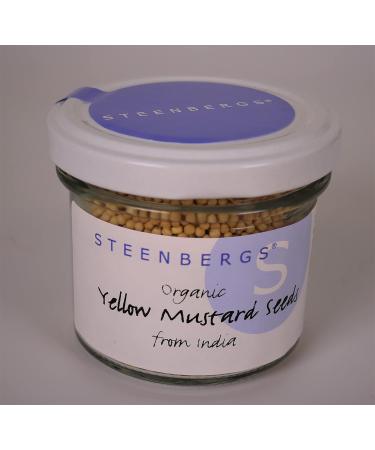Steenbergs Organic Yellow Mustard Seed Standard Jar - 80g | Premium Quality - Buy Online on SooperMarket.com