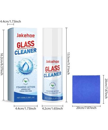 Sprayway Glass Cleaner 100ml Glass Cleaner Spray Foaming Glass Cleaner with Window Squeegee Streak-Free Cleaning and Shine Ammonia-Free Glass Cleaner - Buy Online on SooperMarket.com