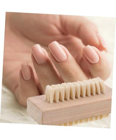 WOFASHPURET Stiff Bristle Nail Brush Toe Nail Brush Wooden Nail Brush Nail Brush Wooden Nail Cleaning Brush Nail Clean up Brush Fingernail Brush Wood Tools Bamboo Wash Brush Miss Double Sided - Buy Online on SooperMarket.com